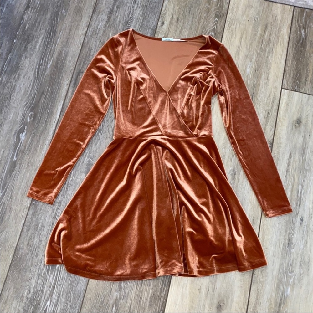 Urban Outfitters Fit and Flare Velvet Dress